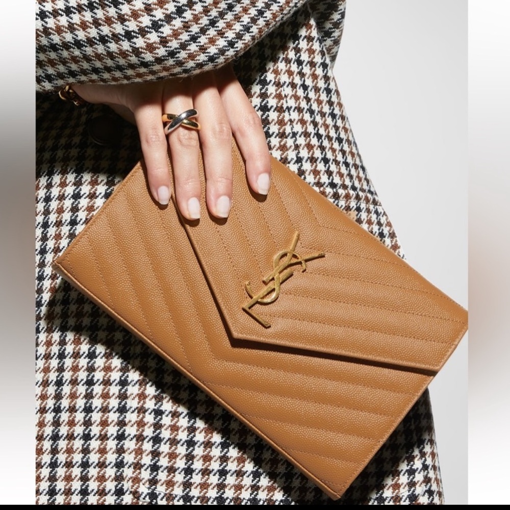 Authentic Ysl Monogram Large Wallet On Chain - image 2